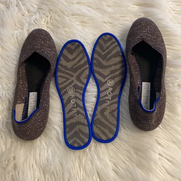 Rothy's Women's Brown and Blue Flats size 6 excellent condition see all photos - Image 7