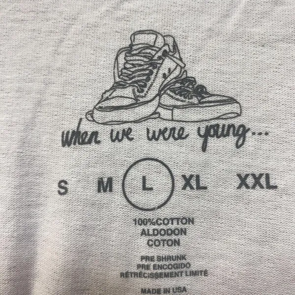 When We Are Young Notebook Tshirt size large  - Image 4