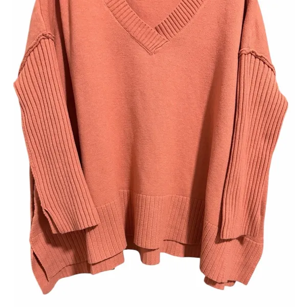 Free People Orion A-Line Tunic‎ Sweater Lightest Rose Women's Size Medium - Image 5