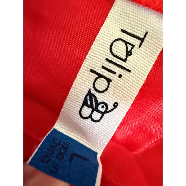 Coral Red Pleated Midi Skirt A Line Full Swing Retro Feminine Pockets L NWT - Image 4
