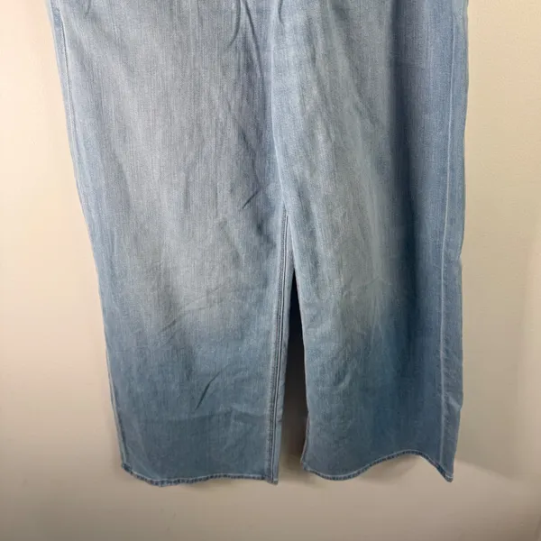 American Eagle Curvy Super High Rise Baggy Wide Leg Jeans Medium Wash Womens 6? - Image 4