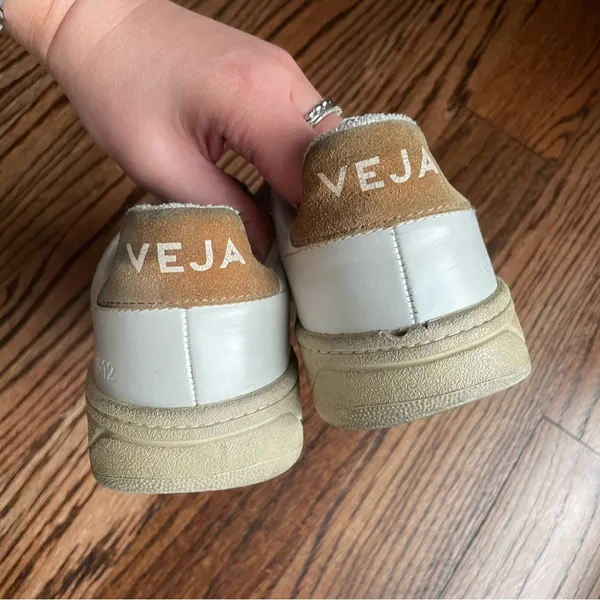 Veja White and Tan Sneakers 5 - Image 2