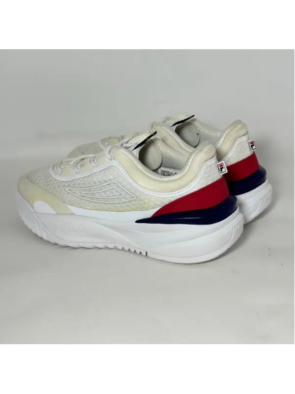 Women's Fila Disruptor Energized Lace Up Sneakers Size 8.5 White Red Blue - Image 12