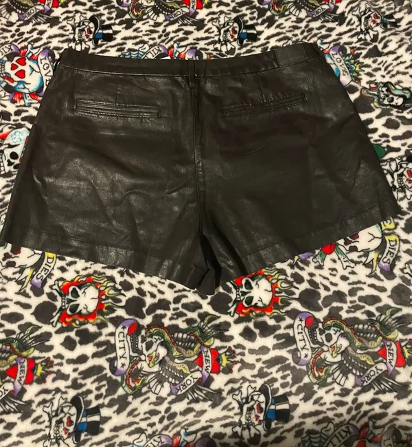 NWT American Eagle Outfitters Faux Leather Shorts - Image 2