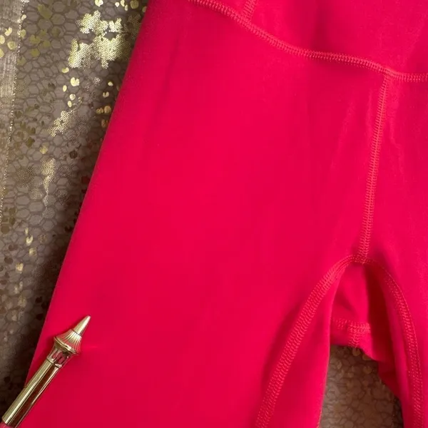 Free People Movement Never Better Coral Pink Leggings Electric Sunset‎ XS - Image 6