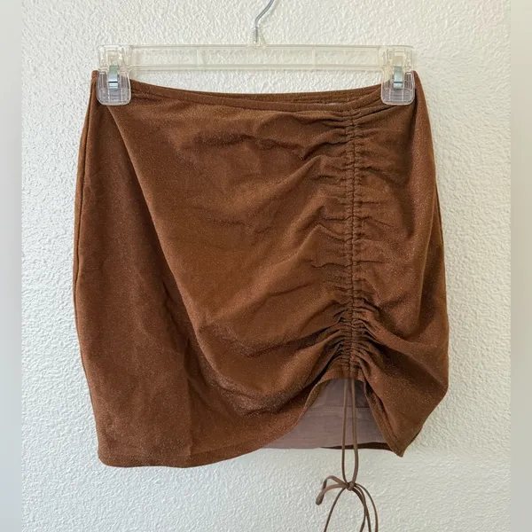 NWT 12th Tribe St. Barths Shimmer Mini Skirt Medium - Image 3