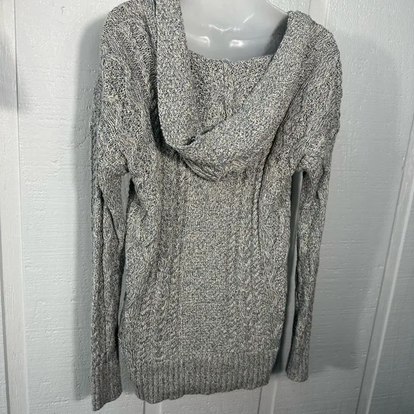 Lauren Ralph Lauren Cable Cotton Hooded Poncho Sweater Size Small NWT - Image 7