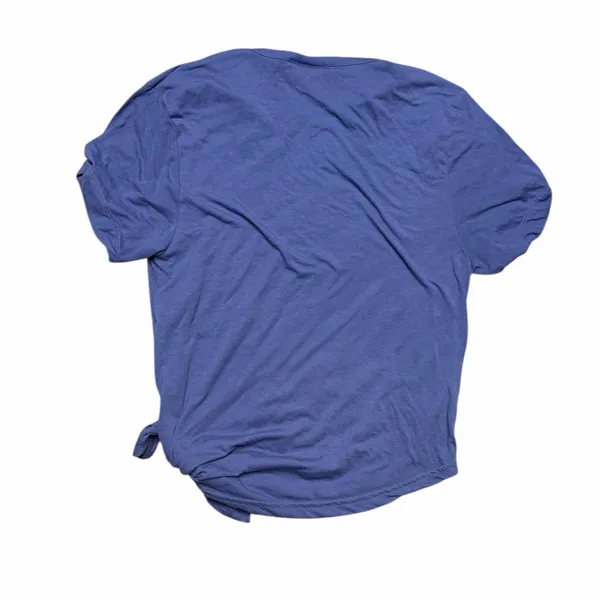 💪 Gymshark Blue Tie-Front Logo‎ Tee 🔵 Size L - Image 4