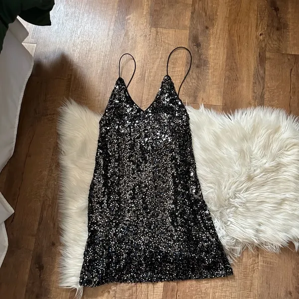 LULU’S Force Of Fashion Black Backless Sequin Mini Dress - Image 6