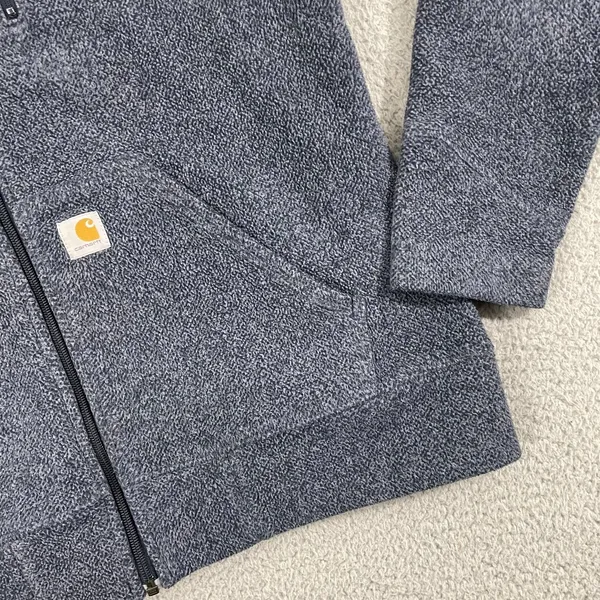 Carhartt Kentwood Fleece Full Hoodie Women L Gray Full Zip - Image 2