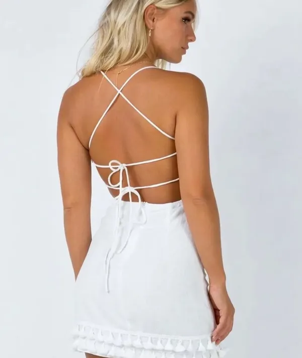 Princess Polly White Mini Dress - Image 2