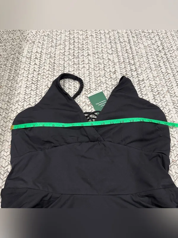 NWT Halara Black Strappy Black Mini Dress - Image 8