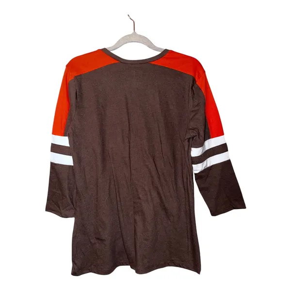 Cleveland Browns Womens Scoop Neck Tee, Medium - Image 2