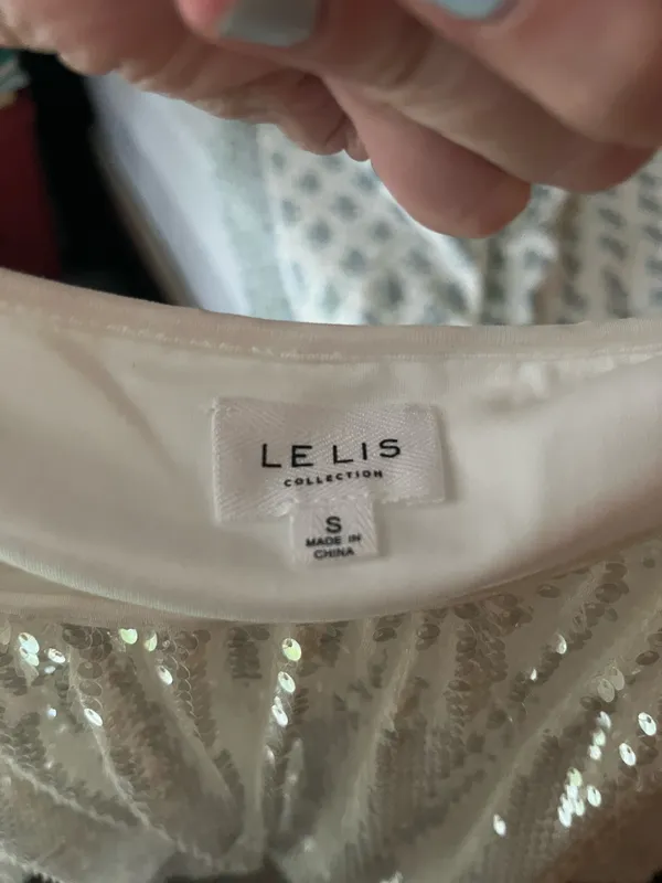 fab'rik White Sparkle Skirt - Image 3