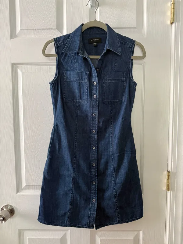 Banana Republic Mini Denim Dress - Image 2