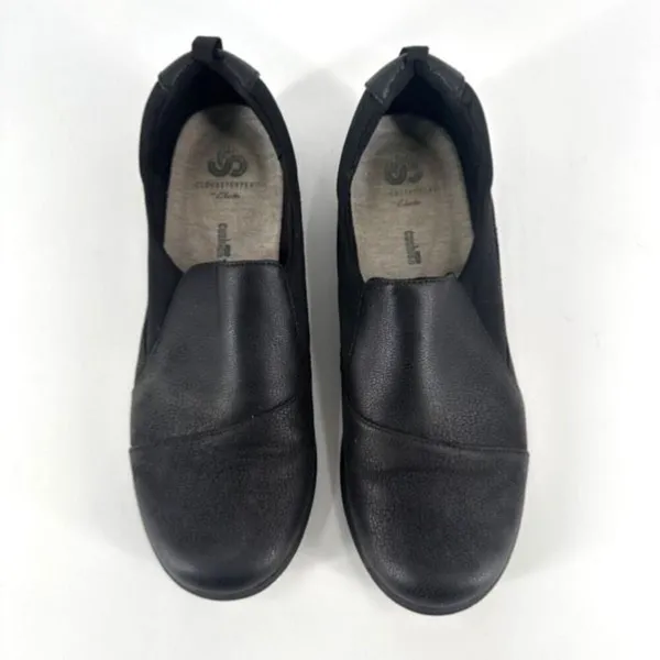Clarks Sillian Holly black flats slip on shoes Cloudsteppers size 7.5‎ - Image 4
