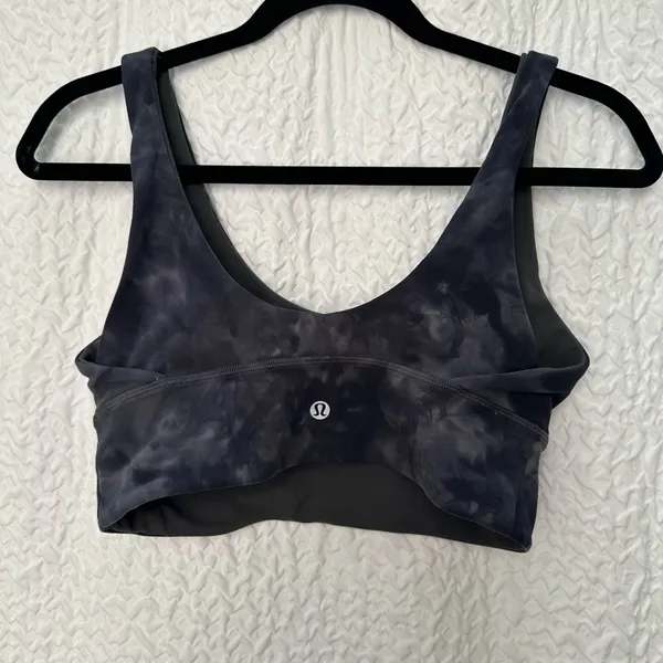 Lululemon Black Sports Bra Moisture-Wicking Racerback Size 6 - Image 2