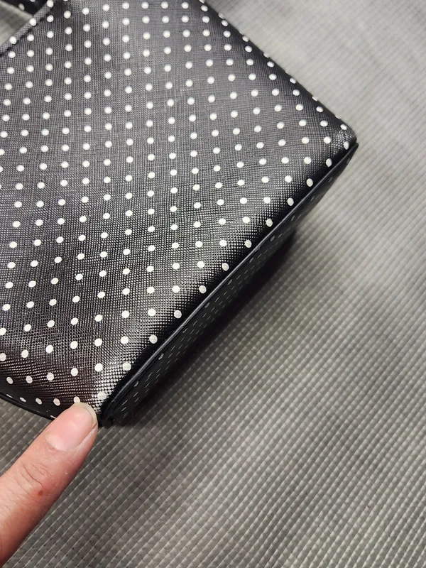 Kate Spade Black Polka Dot Mini Crossbody Tote - Image 14