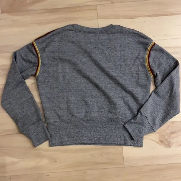 Miles by Madewell Embroidered-Trim Crop Sweatshirt C23‎ - Image 9