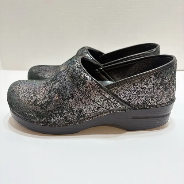 Dansko Professional Metallic Iridescent Clog Shoes Womens 41 Comfort Multicolor - Image 5