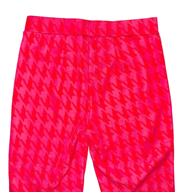 Hot Pink Houndstooth Cropped Pants - Image 10