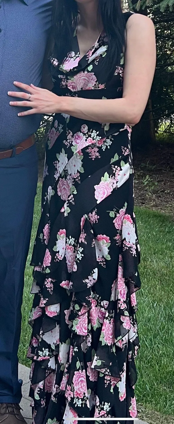 City Studios Ruffled Floral Maxi Dress - Image 4
