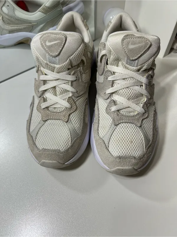 Nike AL8 Women’s White & Beige Mesh Chunky Sneakers size 7.5 - Image 2