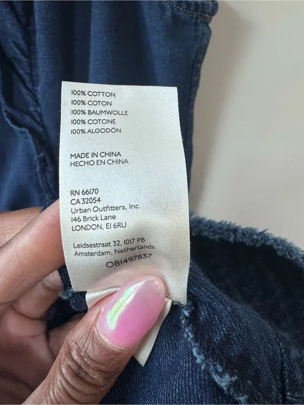 Pilcro Denim Flutter Sleeve MIDI Dress - Image 10