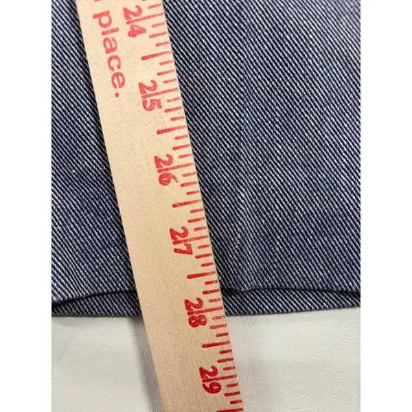 Zara Blue Linen Blend High Waist Straight Leg Trouser Pant Sz Large Minimalist - Image 11