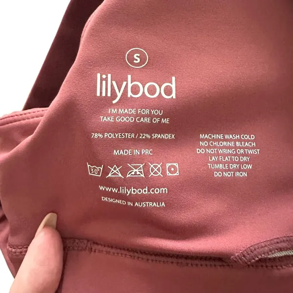 LILYBOD Vaylor‎ Sports Bra In Dusty Rose Small - Image 5