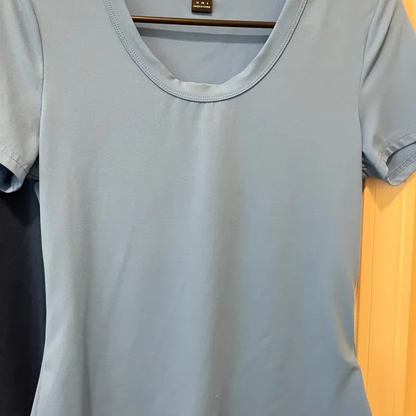 SHEIN Navy and Light Blue Short Sleeve Tees - Image 3