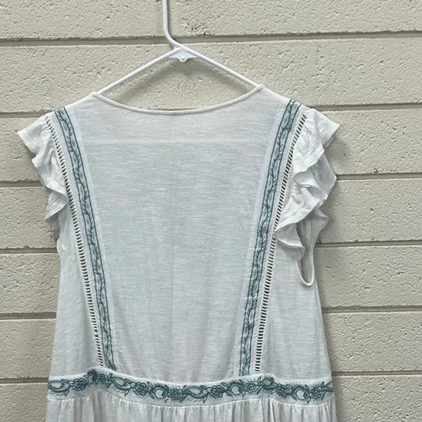 Free People Falling Water White Tunic Top size S - Image 6