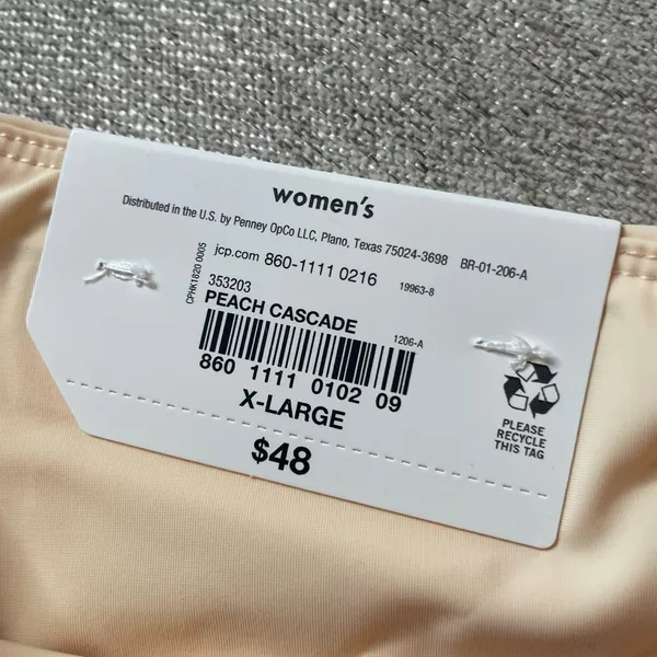Stylus Women XL Pleated Athletic Skort Peach Cascade‎ Tennis Golf Skirt NWT - Image 3