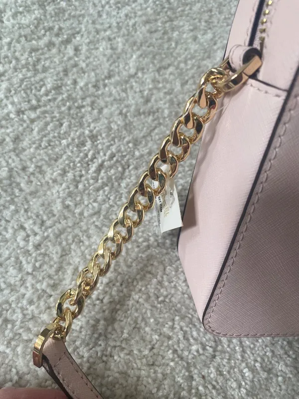 Michael Kors Jet Set East West Crossbody Bag Powder Blush Gold - Image 6