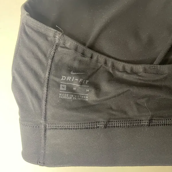 Nike Black Strappy Sports Bra - Image 3