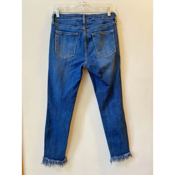 JustBlack Medium Wash Fringe Denim - Image 3