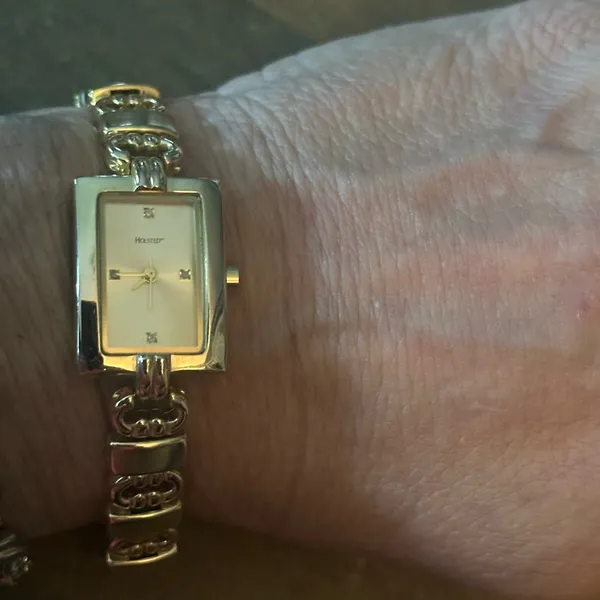 Vintage Holsted gold tone watch - Image 4
