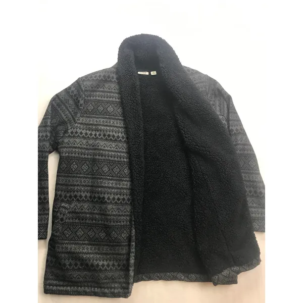 LL Bean Women's Fair Isle Sherpa Lined Cardigan Sweater‎ Jacket Size M - Image 9