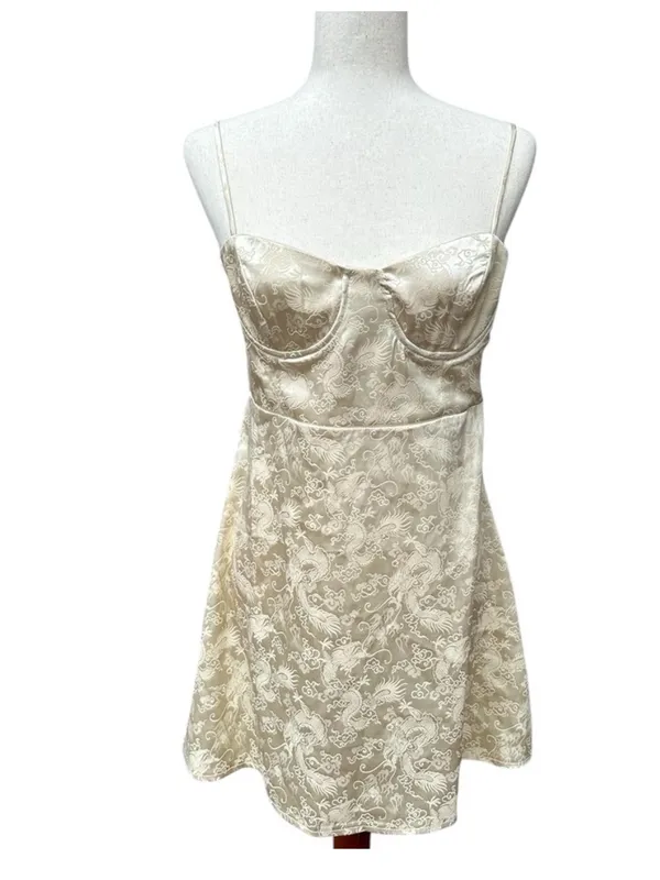 Princess Polly Champagne Pop Mini Dress. - Image 3