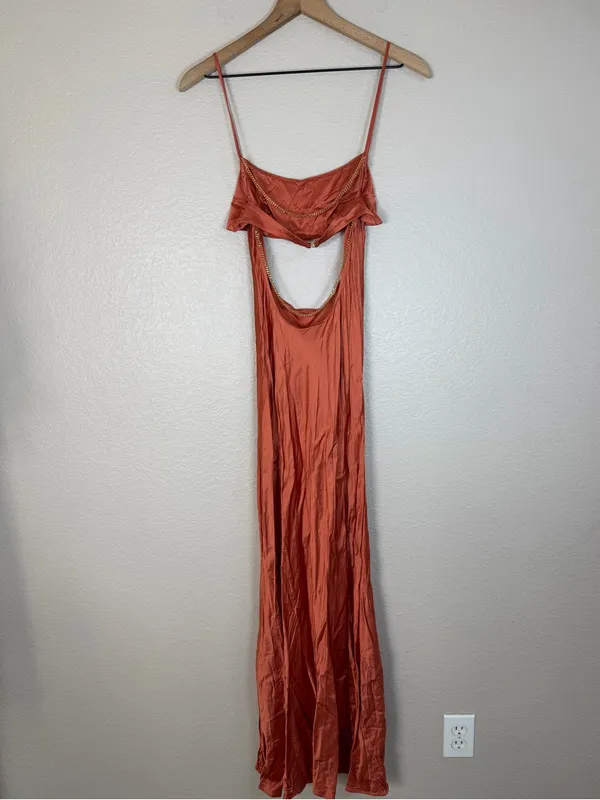 LPA Revolve Adellum Maxi Dress in Copper size XS $248 - Image 9