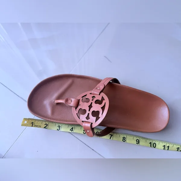 Tory Burch Tan Leather Sandals brown size 9 - Image 5