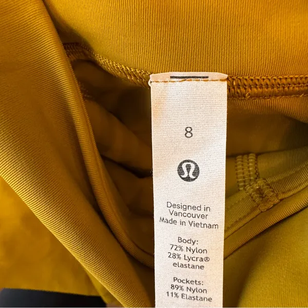 LULU🍋 Power Thru High-Rise Tight 25"‎ - Gold Spice - Image 7