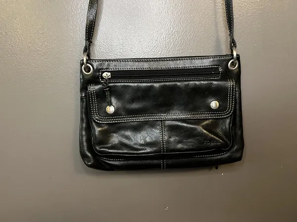 Fossil Crossbody Bag Womens Leather Organizer Purse Adjustable Strap Multiple Po - Image 3