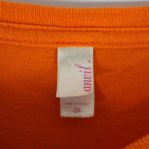 Anvil Tennessee Volunteers T-Shirt Womens 2XL Big Orange Country‎ Rocky Top - Image 6