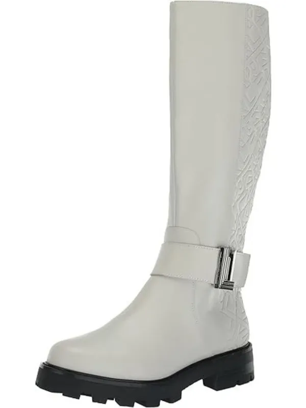 KARL LAGERFELD Meara II Knee High Tall Riding Boot Soft White Size: 9.5 B NIB - Image 7