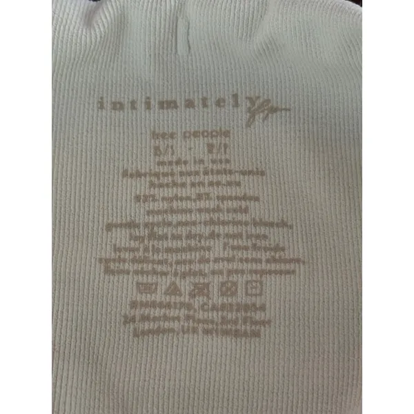 Intimately Free People Pointelle Tube Top Ivory Sweetheart Lettuce Hem‎ XS/S - Image 3