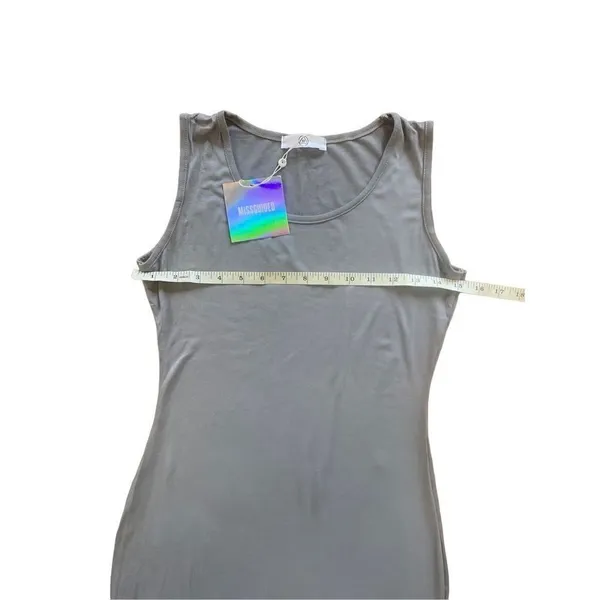 Missguided‎ square neck blue gray maxi dress size 6 NWT - Image 7