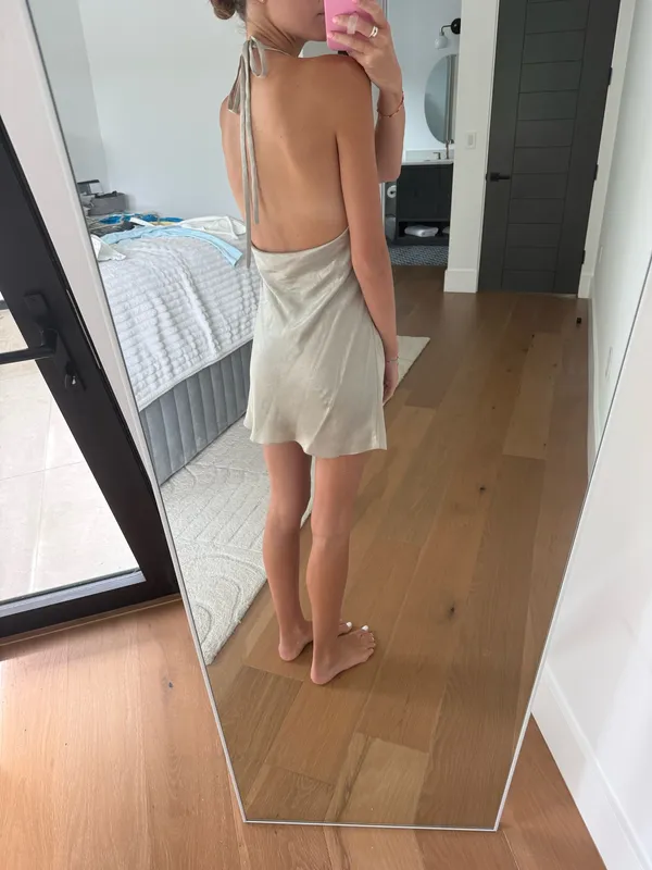ZARA Cowl Neck Mini Dress - Image 2