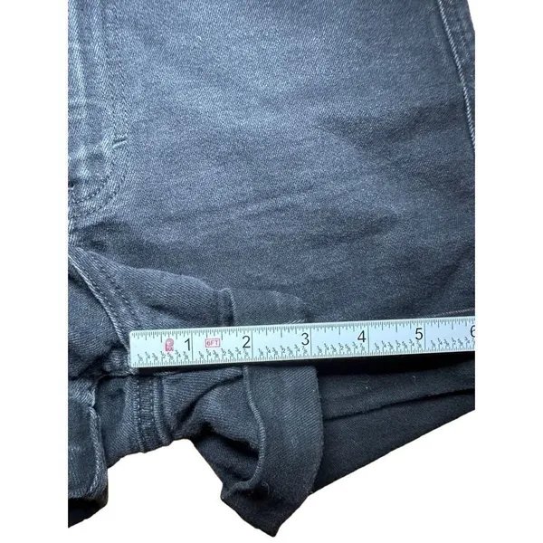 MONKi womens black high rise‎ jean shorts sz 28 - Image 7