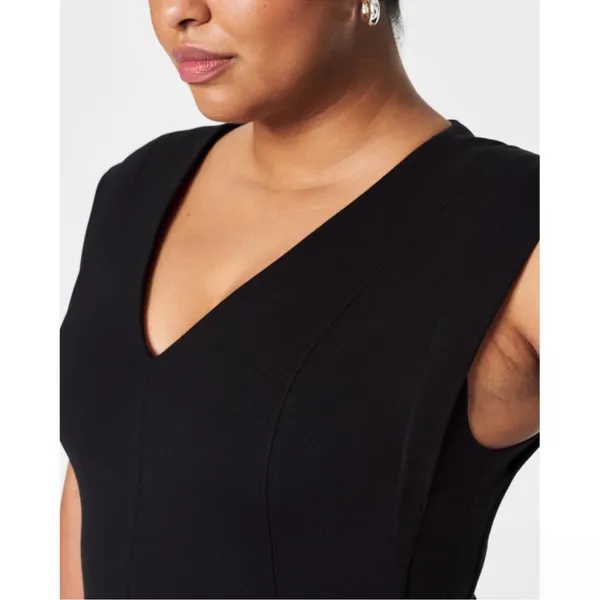 NWT SPANX The Perfect‎ Ponte V-Neck Seamed Top small - Image 2